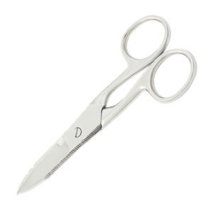 Techni-Pro SHR-652 - Electrician Scissors, 5" OAL, Stainless, Straight, w/Wire Cutter, Stripper