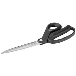 Techni-Pro TNP33698BKW - Scissors, Industrial, Straight, Stainless, TPR Handles, 9.84" OAL