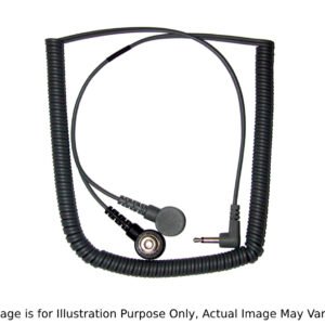 Transforming Technologies CC2085 - Two Snap Dual Wire Coil Cord, 12' Length, 4mm Socket, Gray and Black