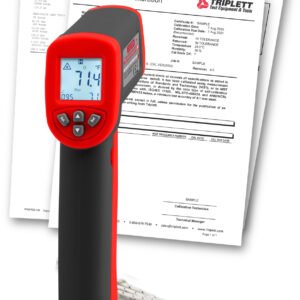 Triplett IRT227-NIST - 12:1 IR Thermometer with Type K and Certificate of Traceability to N.I.S.T.