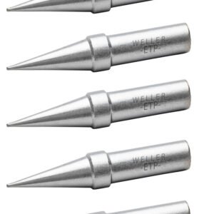 Weller ETP-5 - ETP Soldering Tips, Pack of (5), Conical - 0.8mm Width