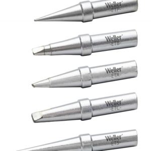 Weller ETSET-5 - ET Series Variety Pack, Contains 1 each of: ETA, ETB, ETC, ETP and ETS