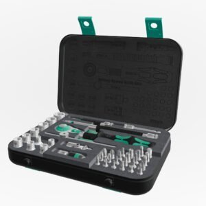 Wera Tools 05003535001 - 8100 SA 4 Zyklop Speed Ratchet Set, 1/4" Drive, Imperial, 41pcs