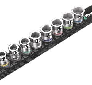 Wera Tools 05003970001 - Belt B 1 Zyklop Socket Set w/ Holding Function, 3/8" Drive, 10pcs