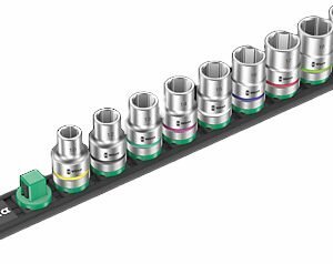 Wera Tools 05005460001 - Magnetic Socket Rail C 4 Zyklop Socket Set, 1/2" Drive, 9pcs