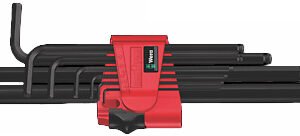 Wera Tools 05022086001 - 950/9 Hex-Plus 6 L-key Set, Metric, BlackLaser, 9pcs
