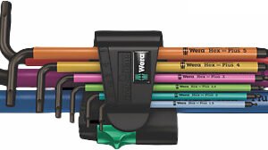 Wera Tools 05022089001 - 950/9 Hex-Plus Multicolour 1 L-key Set, Metric, BlackLaser, 9pcs