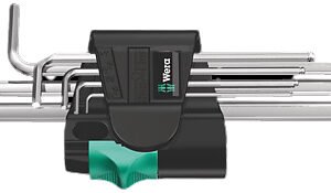 Wera Tools 05022181001 - 950/7 Hex-Plus 1 L-key Set, Metric, Chrome-Plated, 7pcs