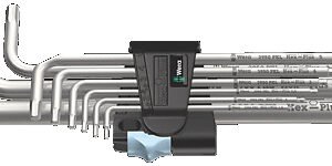 Wera Tools 05022720001 - 3950/9 Hex-Plus Stainless 1 L-key Set, Metric, 9pcs