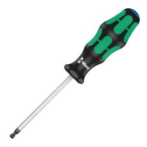 Wera Tools 05022805001 - 352 Ball End Screwdriver for Hexagon Socket Screws, 3 mm x 100 mm, Pack of 10