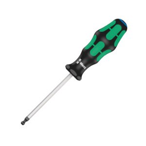Wera Tools 05022920001 - 352 Ball End Screwdriver for Hexagon Socket Screws, 1/4" x 100 mm