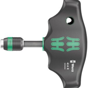Wera Tools 05023404001 - 416 R T-handle Bitholding Screwdriver Rapidaptor, 1/4" x 45 mm
