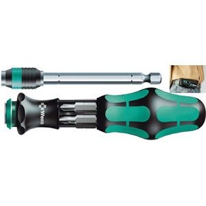 Wera Tools 05051024001 - Kraftform Kompakt Screwdriver Set, Slotted, Phillips, 7 Pc