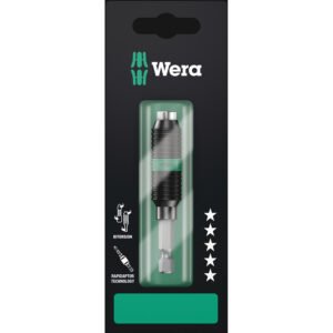 Wera Tools 05073420001 - 897/4 R SB Rapidaptor BiTorsion Universal Bit Holder, 1/4" x 75 mm