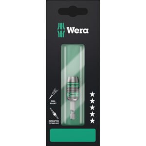 Wera Tools 05073511001 - 887/4 RR SB Rapidaptor Universal Bit Holder w/ Ring Magnet, 1/4" x 57 mm