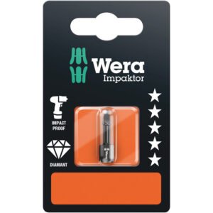 Wera Tools 05073931001 - 868/1 IMP DC SB Impaktor Square-Plus Bits, # 2 x 25 mm