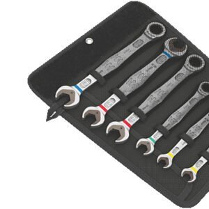 Wera Tools 05020022001 - 6000/6002 Joker 6 Set 1 Set of Ratcheting Combination / Double Open-Ended Wrenches, 6pcs