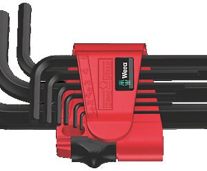 Wera Tools 05021737001 - 950/9 Hex-Plus 7 L-key Set, Metric, BlackLaser, 9pcs