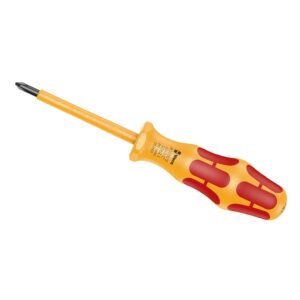 Wera Tools 05051601001 - 1062 i PH VDE-Insulated Kraftform Phillips-Head Screwdriver, PH 1 x 80 mm