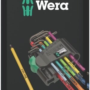 Wera Tools 05073599001 - 967/9 TX BO Multicolor 1 SB L-Key Set, BlackLaser, 9pcs