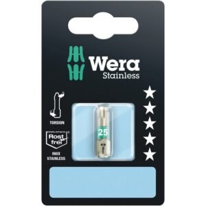 Wera Tools 05073621001 - 3867/1 TS SB TORX Bits, Stainless, TX 15 x 25 mm