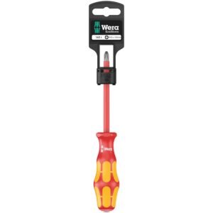 Wera Tools 05100011001 - 162 i PH SB VDE Insulated Screwdriver for Phillips Screws, PH 1 x 80 mm