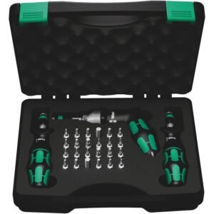 Wera Tools 05350451001 - 7445/46/47 Kraftform Torque Screwdriver Set 2.5-55.0 in.lbs., 27pcs