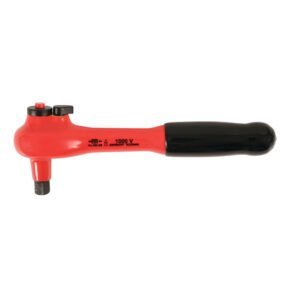 Wiha 12852 - Insulated 3/8" Drive Ratchet, 0.75" OAL