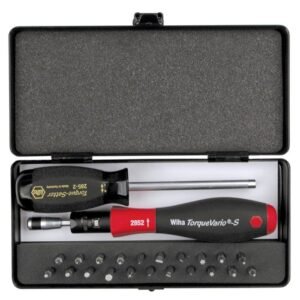 Wiha 28590 - 24 Piece Torquevario-s Microbits Set