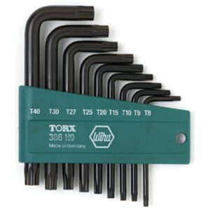 Wiha 36394 - 9 Piece Torx L-Key Short Arm Set