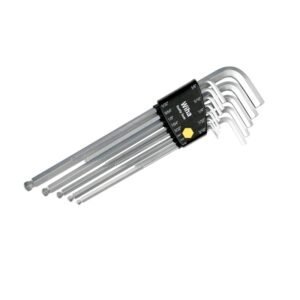 Wiha 36998 - 13 Piece Ball End Long Arm Hex L-Key Set, Inch, Hard Chrome Finish
