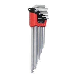 Wiha 66996 - 9 Piece Ergostar Ball End Hex L-Key Set, Metric