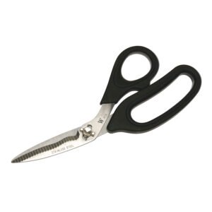 Crescent Wiss W8TA - Utility Scissors, Take-Apart Blades, Hard Handles, Stainless Steel, Black, Carded, 8" OAL