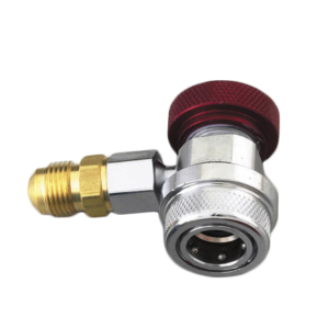 YELLOW 41327 - Automotive R-134a A/C Couplers (Hi-side x 3/8″ Male fl., R-134a coupler)