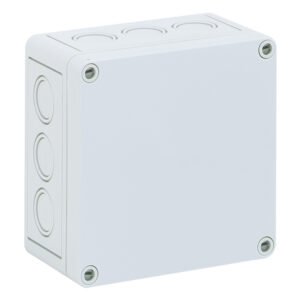 Altech 127-405 - Enclosure, PC, Metric KO, Gray, 5.12"x5.12"x2.95", TK Series