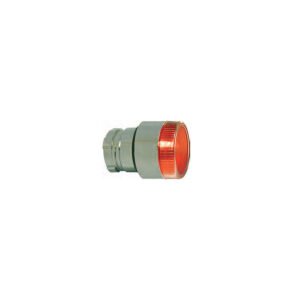 Altech 2ALF4LB-024 - Flush Push Button, Momentary, Metal, LED, Red, 22mm, 24V AC/DC