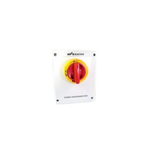 Altech KKVM 332CC Y/R - Disconnect Switch, NEMA 4X, 30A, 600VAC, Fused, Class CC, Yellow/Red, IP65