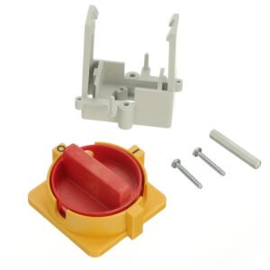 Altech OKA0.V Y/R - Door Mounting Kit, Yellow/Red, 3-Pole, 1 Switch, Use With KU325/340/363