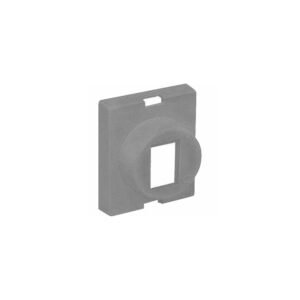 Altech R/KUE - Cover Plate for Toggle Switch, Circular, Gray, KUE Series