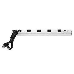 Bud Industries POS-4-S - Surge Suppressed Power Outlet Strip, 4 Outlets, 13000 Amp, 14 Gauge, 6ft Cord