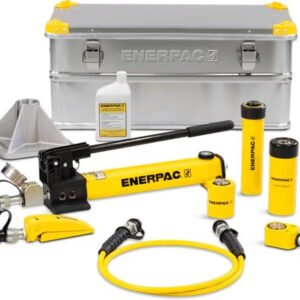 Enerpac SC10HTB - 10 Ton, Four Hydraulic Cylinders and Hand Pump Toolbox Set