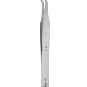 Excelta 111-SA - Tweezers, 0.02" Grooves in Tips, 39-Degree Angled, 0.07" x 0.078"