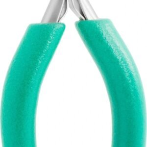 Excelta 2642S - Ergonomic Grips Pliers, Flat Nose, 0.9" Tip