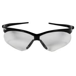 Kimberly-Clark 25676 - KleenGuard Nemesis Safety Glasses, Black Frame, and Clear Lenses
