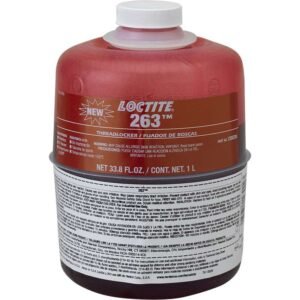 Loctite 1330334 - 263 Threadlocker, High Strength, Primerless, 1 L Bottle