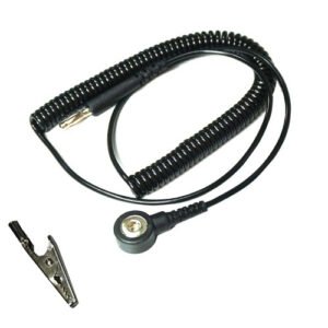 Techni-Pro 758ST016 - Grounding Cord Only, 10ft, 1/8" Snap (Black)