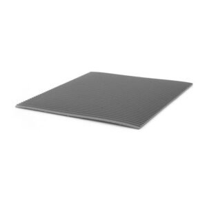 Techni-Pro 758ST068 - V-Grooved Vinyl Floor Mat, Roll, Gray, 3' x 60'