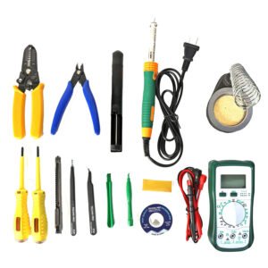 Techni-Pro TNP100082KIT - Soldering Iron Kit, US Plug, 110V, 17pcs