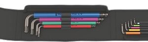 Wera Tools 05022639001 - 950/9 Hex-Plus Multicolour Imperial L-key Set, BlackLaser, 9pcs