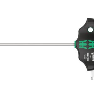 Wera Tools 05023332001 - 454 T-Handle Hexagon Screwdriver Hex-Plus, 2.5 mm x 100 mm